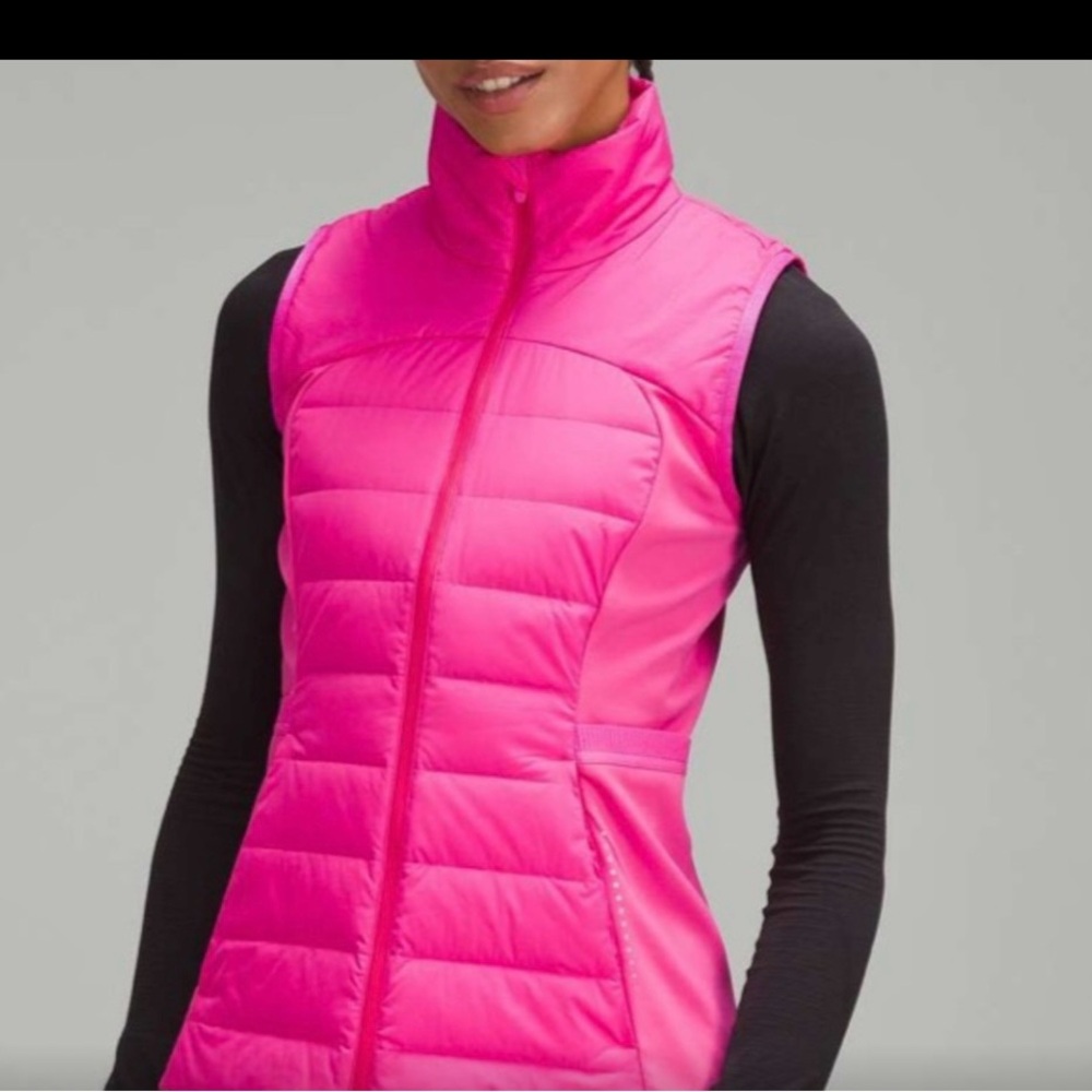Lululemon Down for it all pink vest